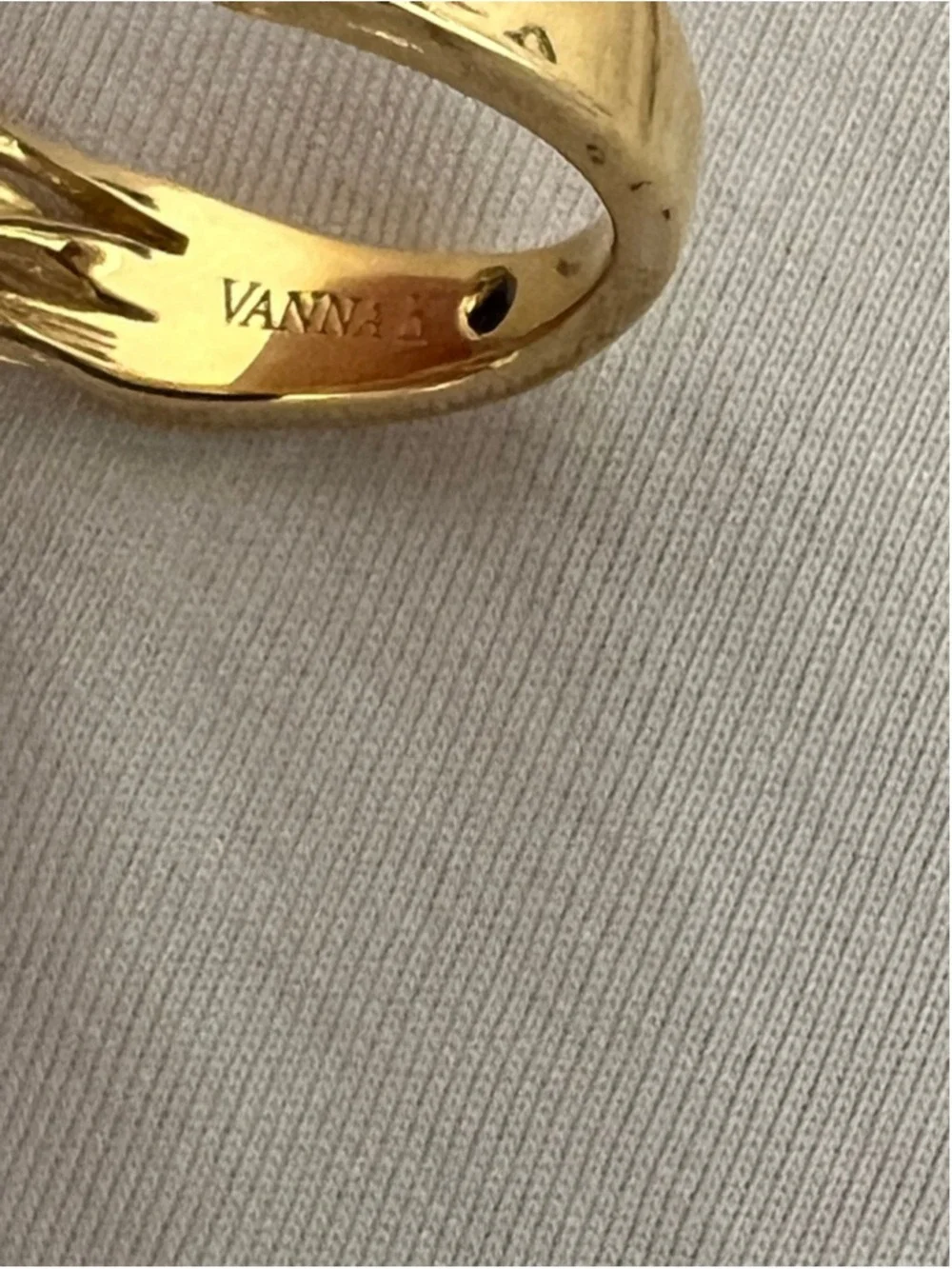 Bella Luce Gold Plated Sterling Silver Ring with White Diamond Simulants 9